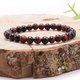 Bracelet boule 08mm Oeil de taureau AA Taille 0