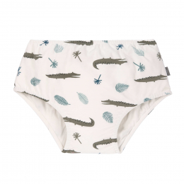 Maillot de Bain couche lavable  Crocodile Blanc Lassig