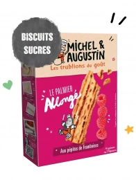 Palmiers framboise 120g Michel et Augustin