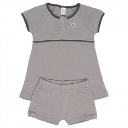 Robe avec short en coton Fiji - Soft grey - Koeka