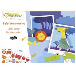 Boîte créative, Safari de gommettes Avenue Mandarine