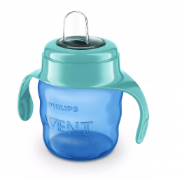 Tasse à bec souple bleu Avent