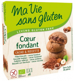Cœurs fondants cacao & noisette bio 200 g Ma Vie Sans Gluten