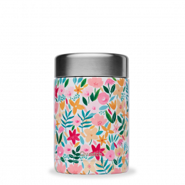 Boîte repas et soupe en inox 650 ml Floral rose Qwetch
