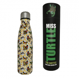 Gourde isotherme 500 ml Papillons de feu Miss turtle