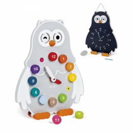 Horloge Owly Clock I Wood - Janod