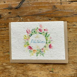 Carte à planter Félicitations Les cartes de Lulu