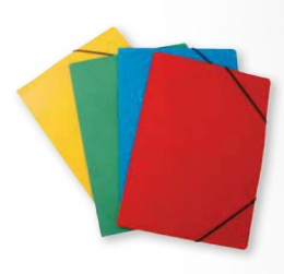 Lot de 4 Fardes - classeurs (chemises) élastique A4