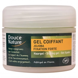 Gel coiffant fixation forte à l'huile de Jojoba - Douce Nature