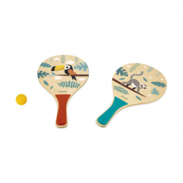 Raquettes de plage Tropik Janod