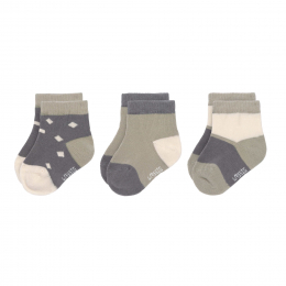 Lot de 3 Chaussettes en coton BIO Anthracite Lassig