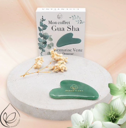 Mon Gua Sha 80mm Aventurine verte A