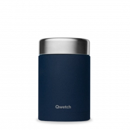 Boîte repas et soupe Granite Bleu Navy 600 ml Qwetch