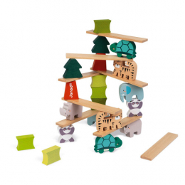 Jeu les animaux equilibristes en bois - partenariat wwf® janod