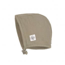 Bonnet en mousseline GOTS - Olive - Lassig