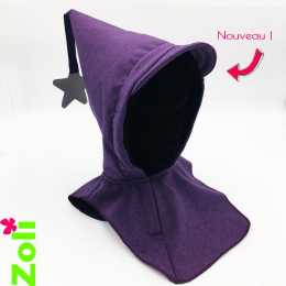 Capuchon cagoule imperméable enfant Zoli - Prune