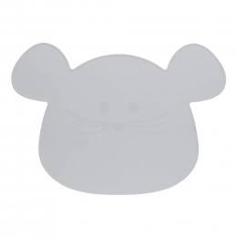 Set de table en silicone - Little Chums Souris Gris - Lassig