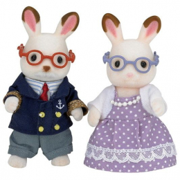 Les grands-parents lapin chocolat Sylvanian families