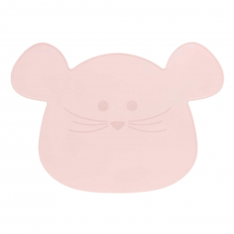 Set de table en silicone - Little Chums Souris rose - Lassig
