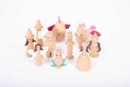 Figurines féériques en bois Tickit