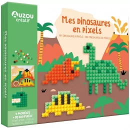 Mes créations en pixels Dinosaures Auzou