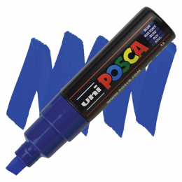 Marqueur PC8K pointe large 8 mm Bleu foncé POSCA