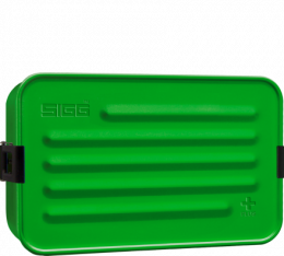 Boîte repas alu L vert avec insert silicone - Sigg