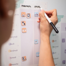 Pack magnets Petites missions 32 magnes Bleu - Atelier Gigogne