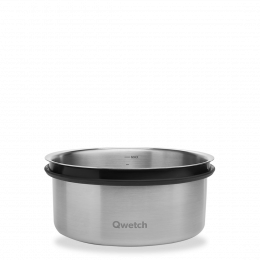 Boîte repas inox avec fermeture silicone 900ml Qwetch