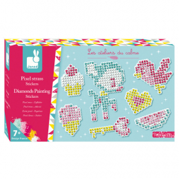 Kit créatif - pixel strass stickers Janod