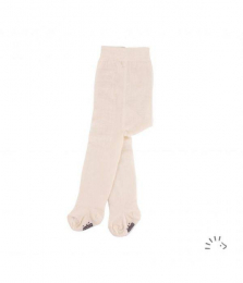 Collant coton Bio et laine écru Iobio