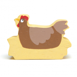 Poule figurine bois Tender Leaf Toys