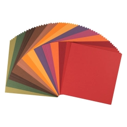 Papier cartonné lisse 30,5 × 30,5 cm – Automne – 216 g – Florence – 60 feuilles