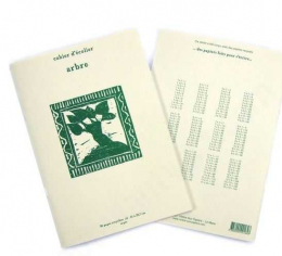 Cahier écolier papier recyclé A4 - Arbre