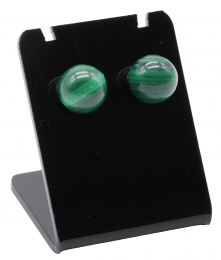 Boucles d'oreilles Perle Malachite 10mm