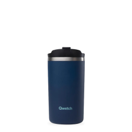 Qwetch Travel mug isotherme inox matt bleu nuit 350ml