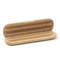 Etui en bois avec son stylo bille et porte plume