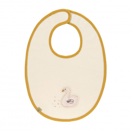 Bavoir éponge imperméable Petit cygne Lassig