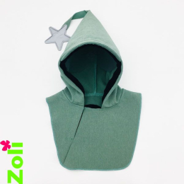 Capuchon cagoule imperméable enfant Zoli - Vert Yuki