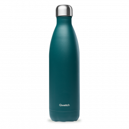 Bouteille Isotherme - 750ml - Mat vert émeraude  - Qwetch