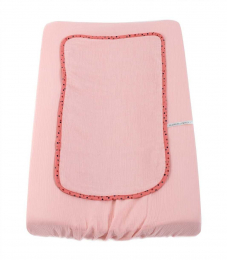 Housse Matelas à Langer Rose Les Jolis Trop Beaux Moulin Roty
