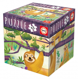 Puzzle 48 pièces paresseux Educa