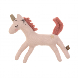 Hochet tricoté coton bio Licorne Lassig