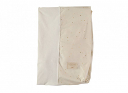 Housse de matelas à langer Honey sweet dots natural Nobodinoz