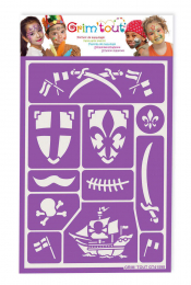 Pochoir de maquillage - Chevaliers et Pirates - Grim'tout