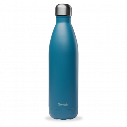 Bouteille Isotherme - 750ml - Mat bleu canard - Qwetch
