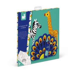 Animaux 3D à colorier Janod