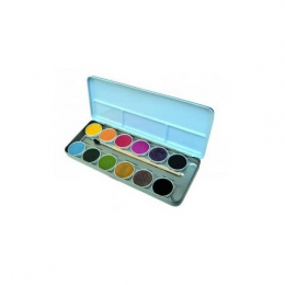 Palette aquarelle 12 couleurs végétales