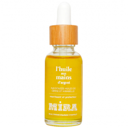 Huile réparatrice mains l'huile aux mains d'argent 30 ml Mira