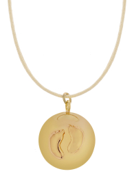 Collier Bola de grossesse Sofie Pieds Gold Proud Mama